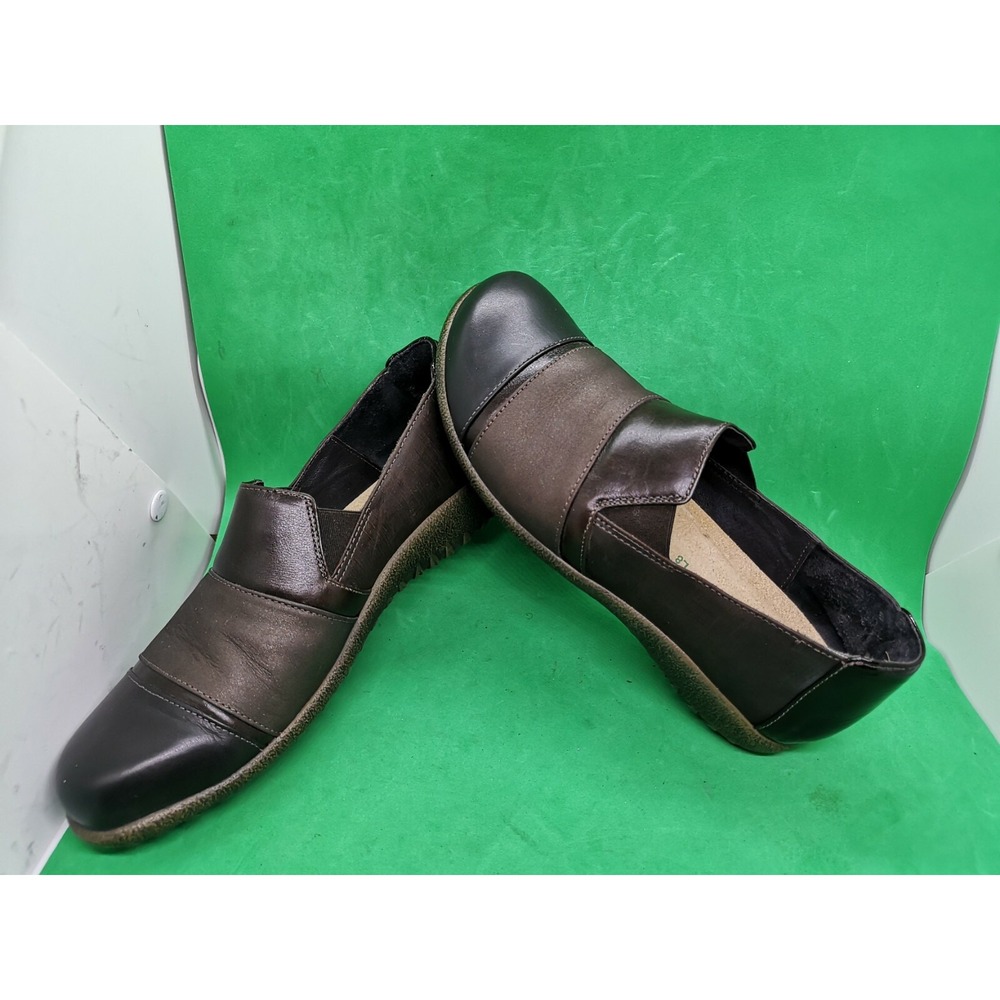 Naot Karo Women's Toffee/Walnut Leather Casual Flat Shoes Size 8/ 39